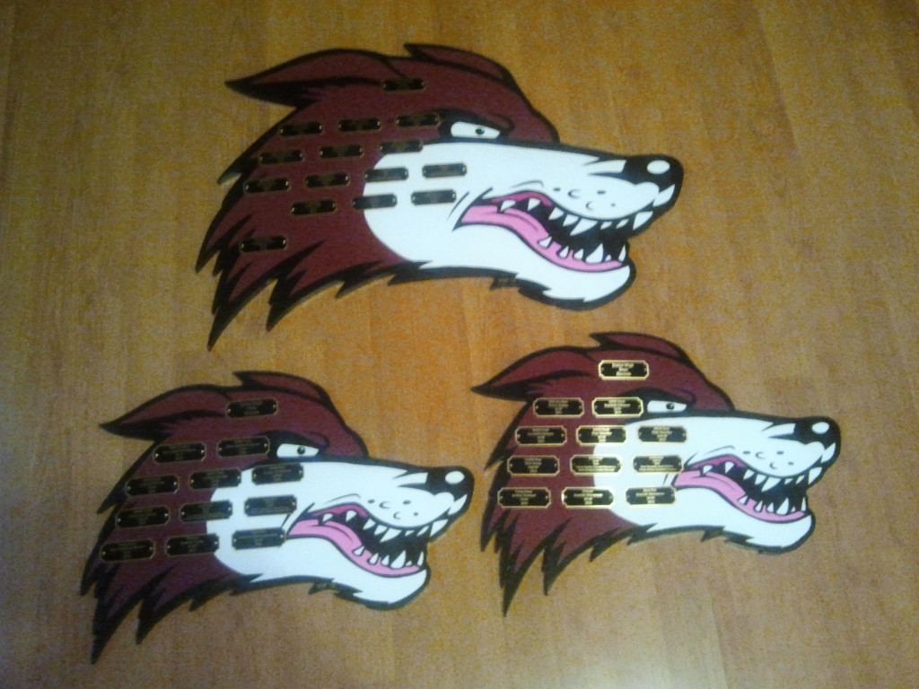 DHPA Coyote Plaques with name plates
