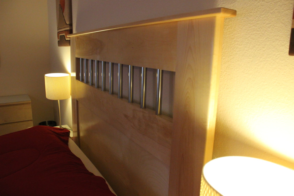 custom designed headboard, custom woodwork, custom furniture